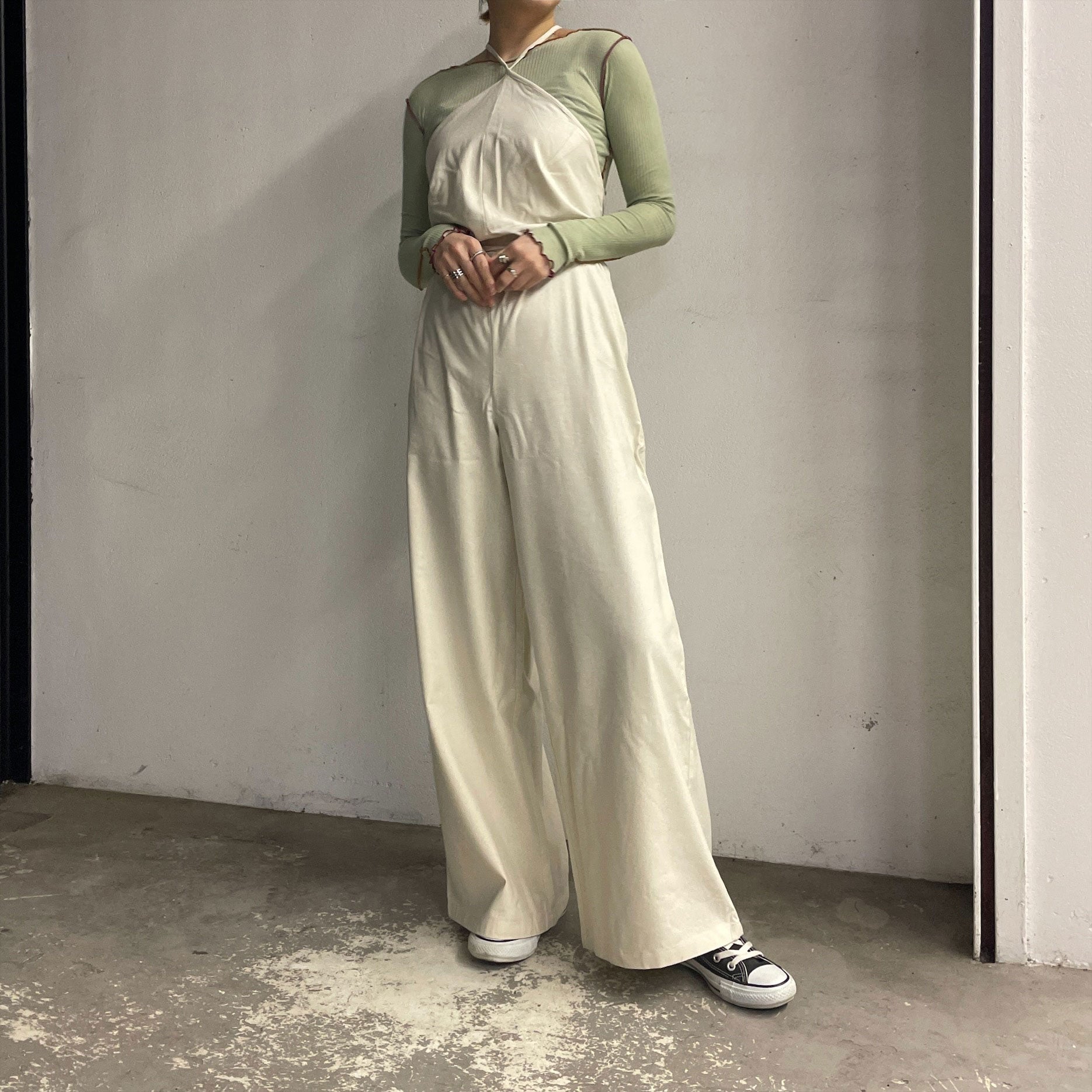 18AW ｜baserange ｜aorta jump suit シルクネップ - メルカリ