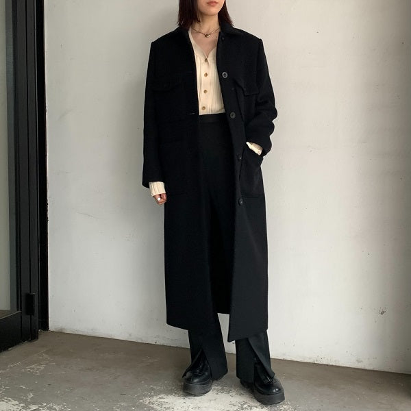 GREED】 KIWI Wool Long Coat – ONENESS ONLINE STORE
