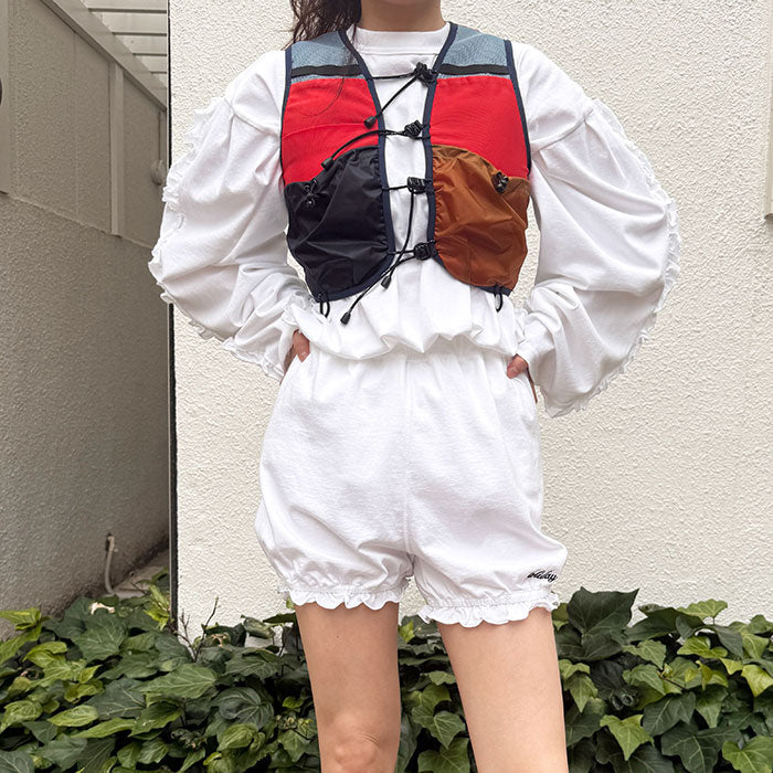 HOLIDAY】 HOLIDAY PACKABLE VEST / SUPER FINE DRY RUFFLE RUFFLE L/S