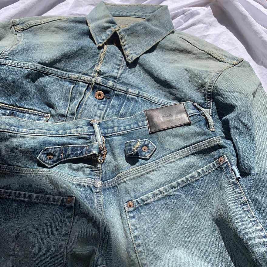 SUGARHILL】 FADED 2nd DENIM JACKET PRODUCTED BY UNUSED / FADED