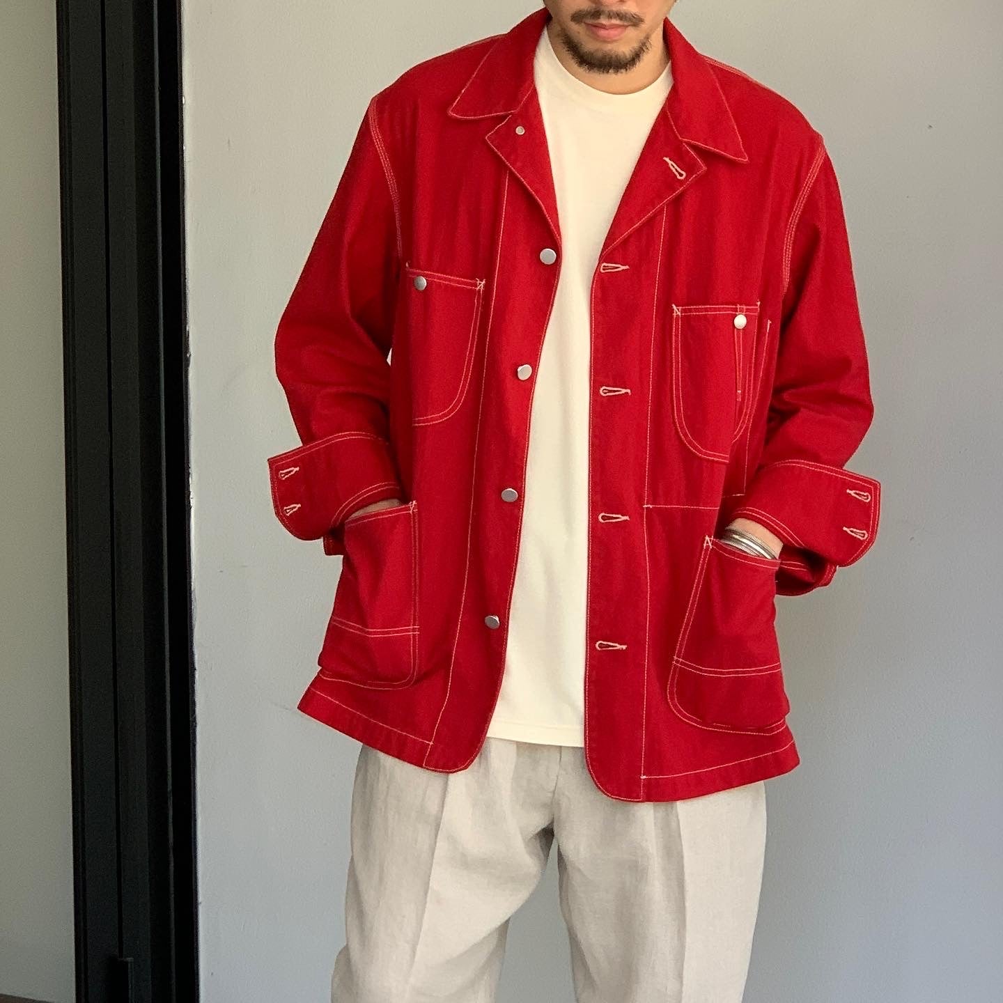 APRESSE  COVERALL JACKET RED size3