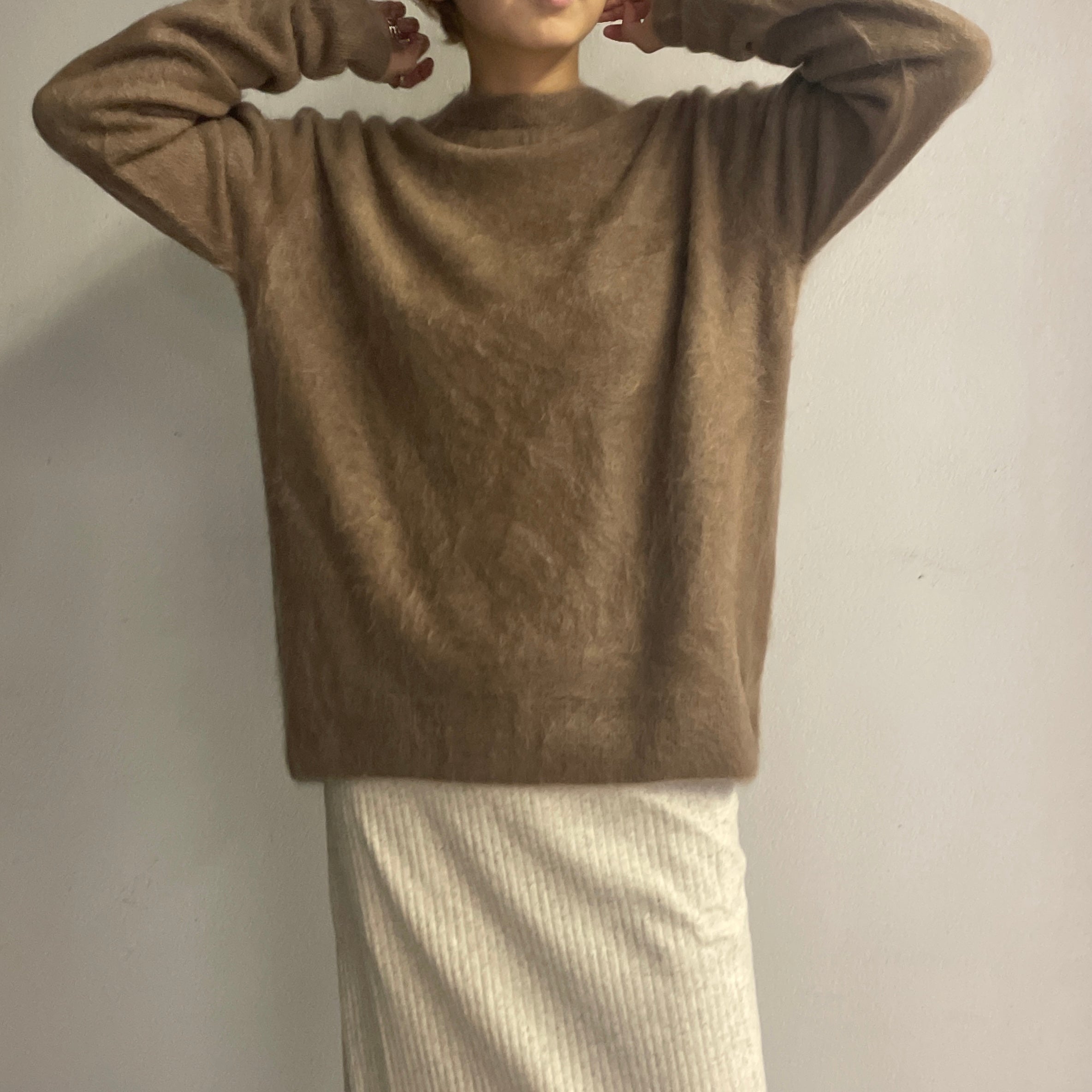 ATON】 GARMET DYE CASHMERE CREWNECK SWEATER – ONENESS ONLINE STORE