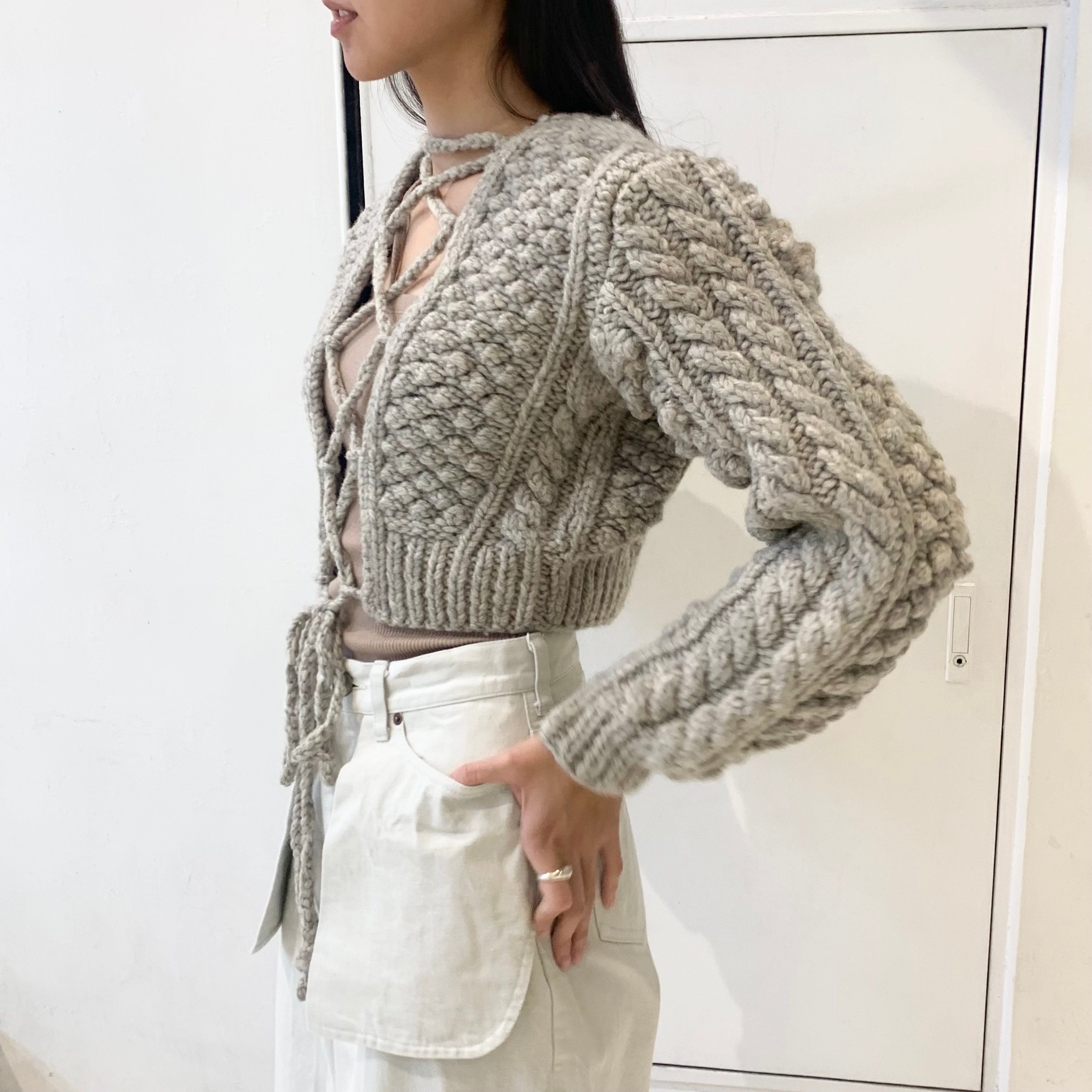 erikokatori 今期 lowgauge hand knit ERiKOKATORi】low gauge hand