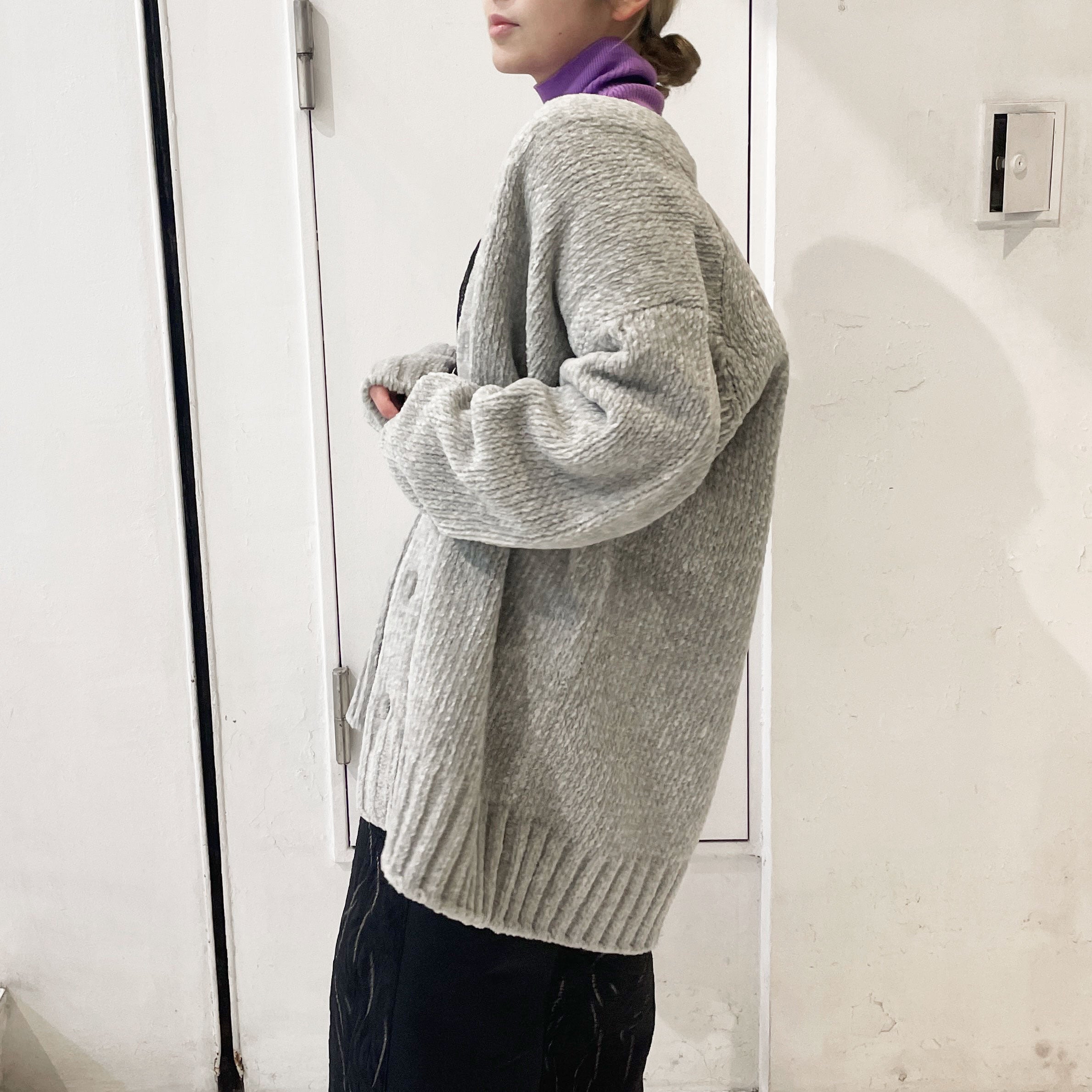 ATON エイトン WOOL MOLE OVERSIZED CARDIGAN エイトン 正規代理店商品