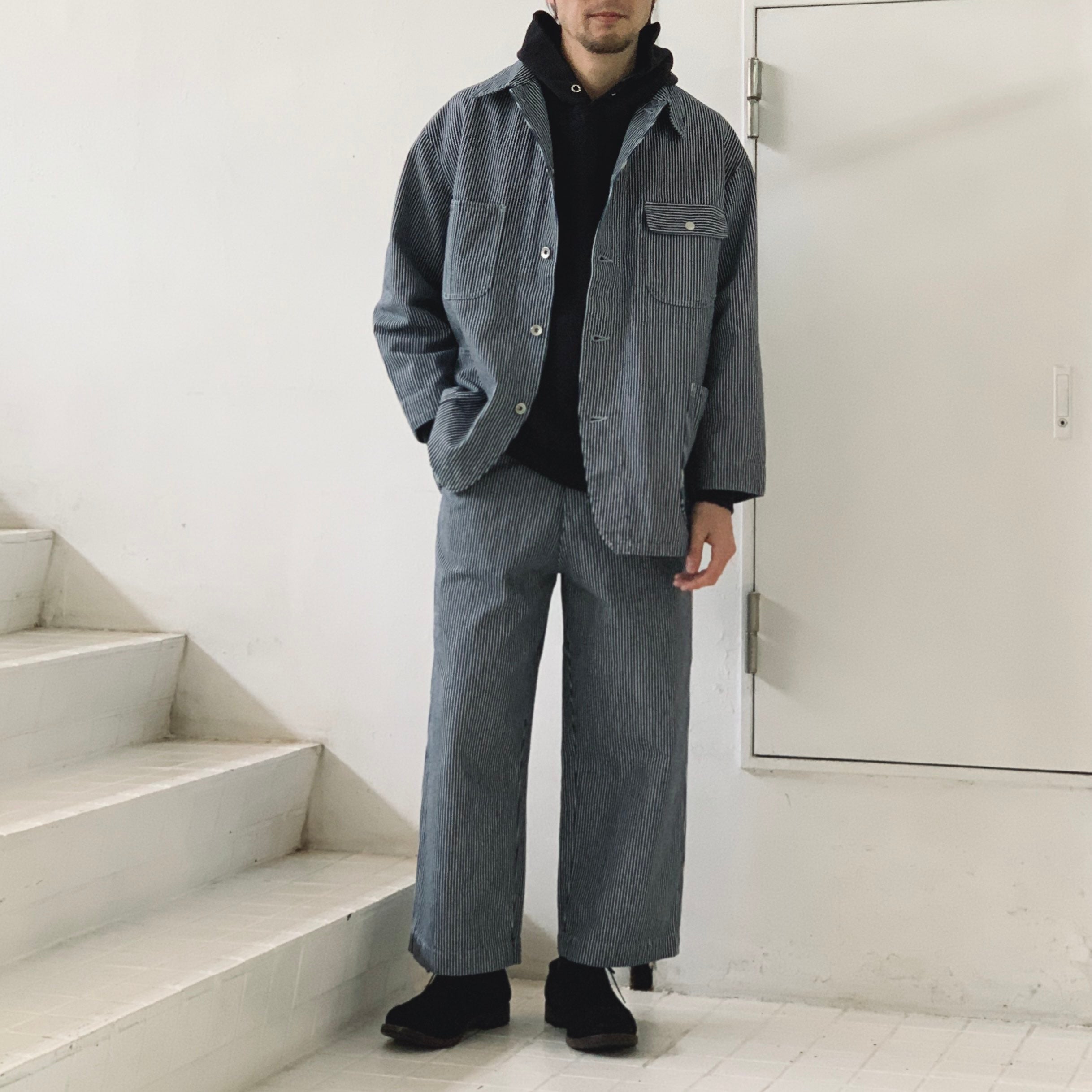 Porter Classic】 STEINBECK HICKORY STRIPE COVERALLS PC-003-2613