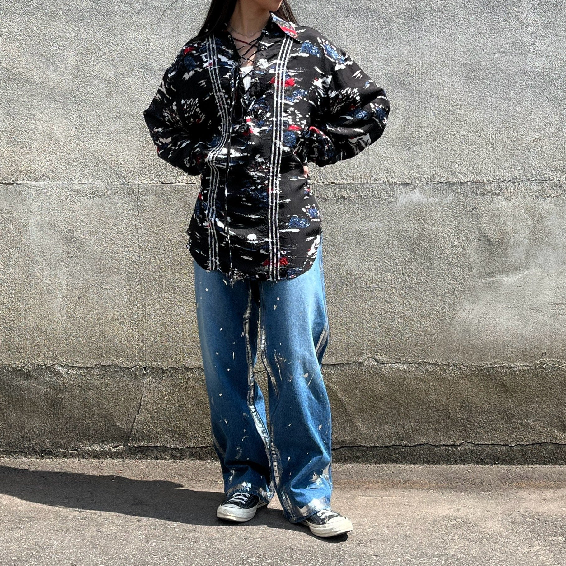 DAIRIKU】 Embroidery Aloha Open Chest Shirt 24SSS-11 / 【KHOKI
