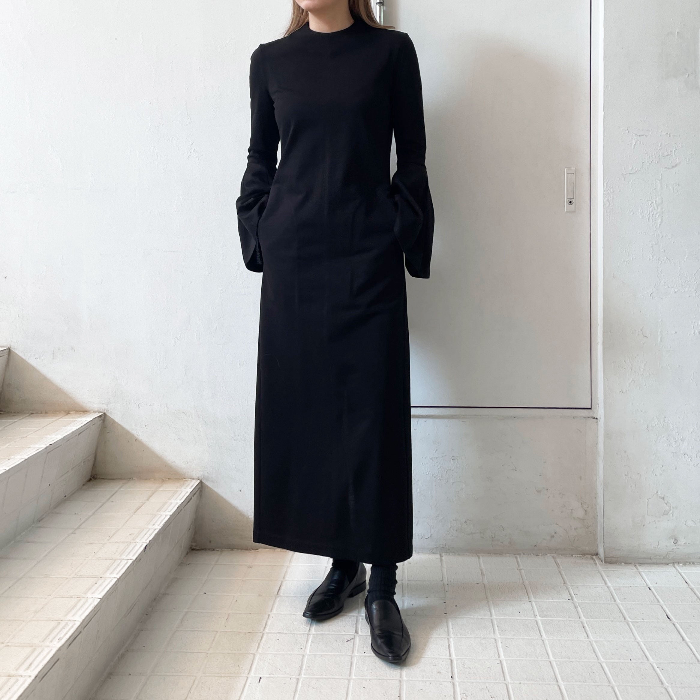 Mame Kurogouchi】 Volume Sleeve Cotton Jersey Dress – ONENESS ONLINE STORE