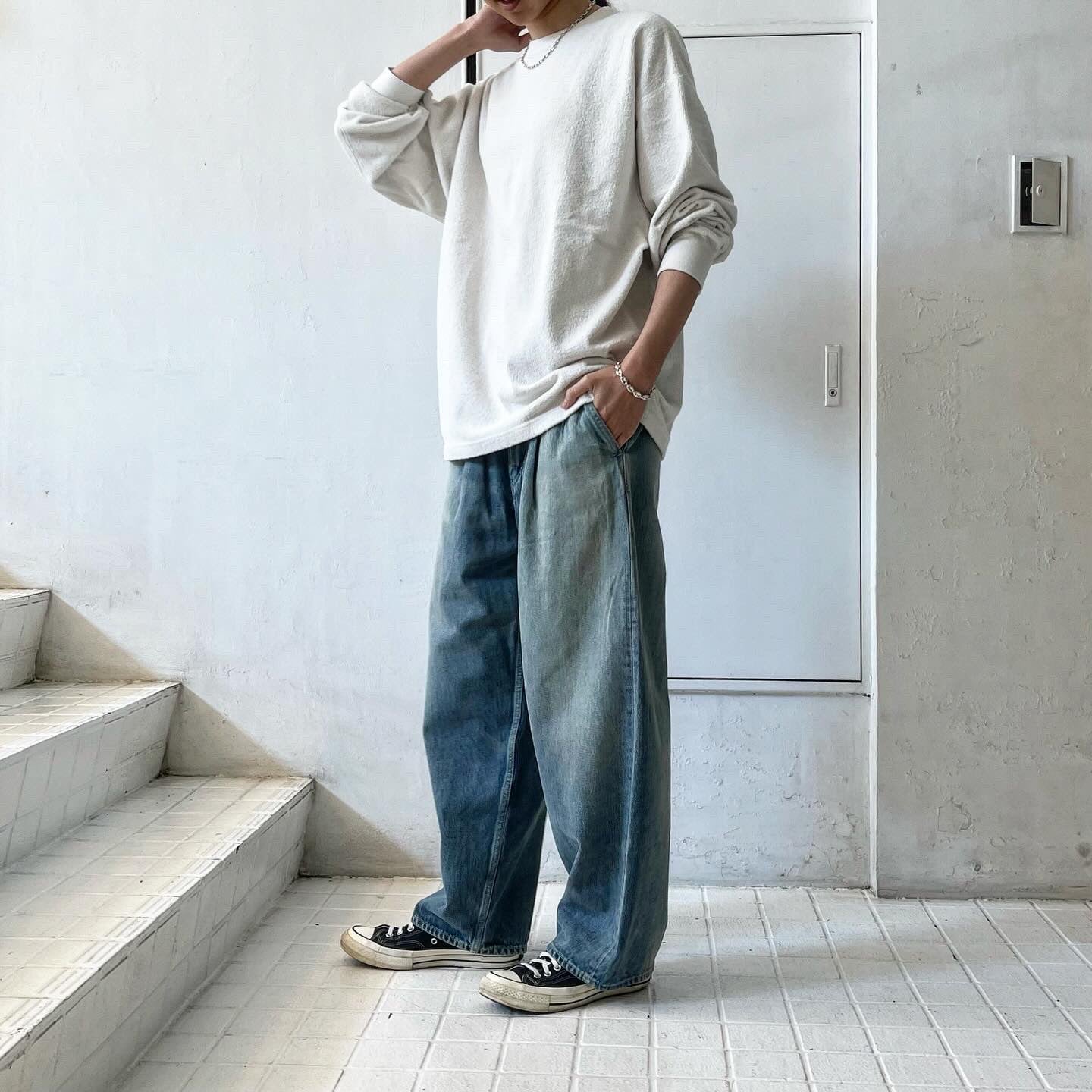 nonnotte】 Tapered Oversized Long Sleeve N-24S-046 – ONENESS