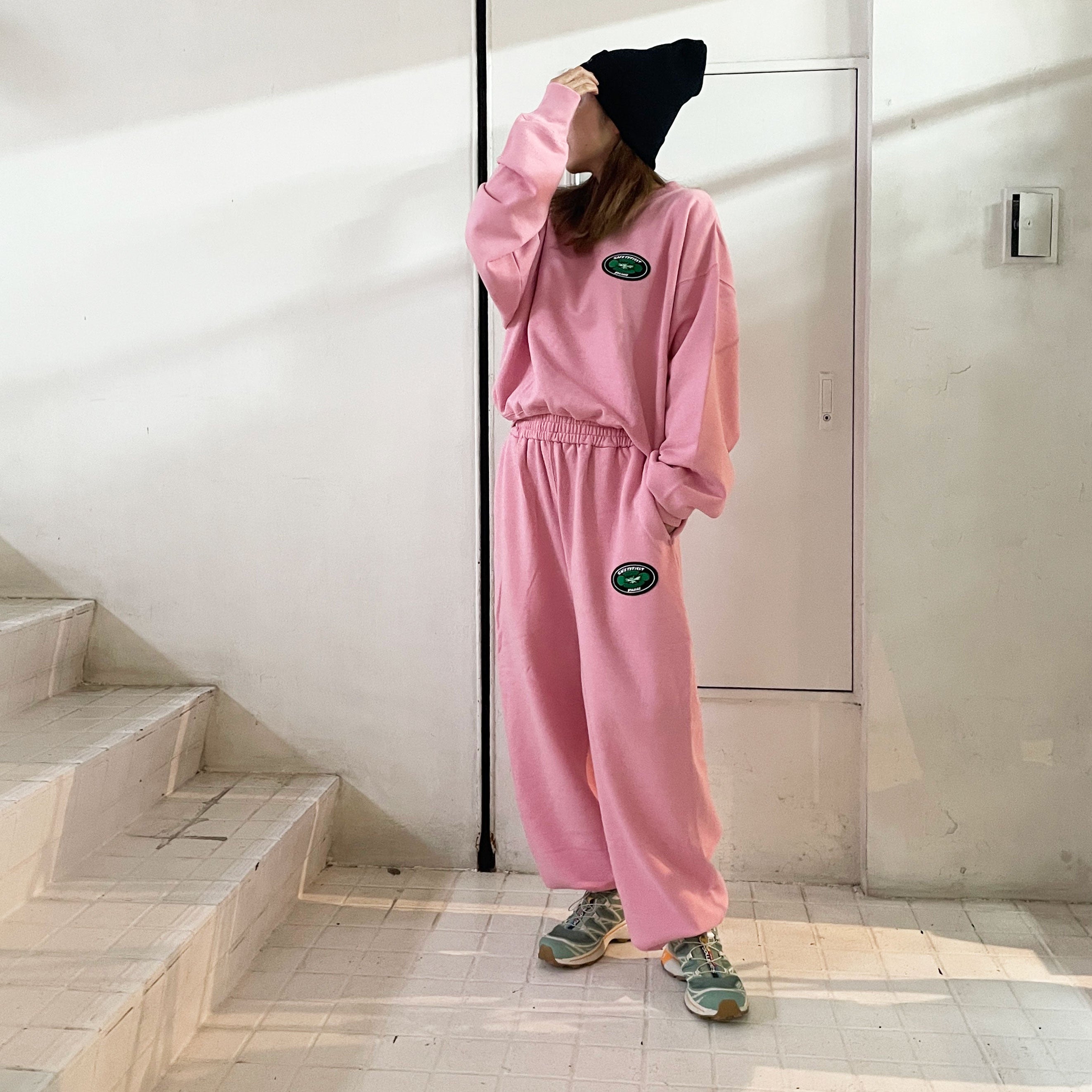 ☆韓国の人気☆【s/e/o】☆CALL SWEAT PANT.S PINK☆パンツ☆ ☆韓国の人気☆【s/e/o】☆CALL SWEAT PANT.S PINK☆パンツ