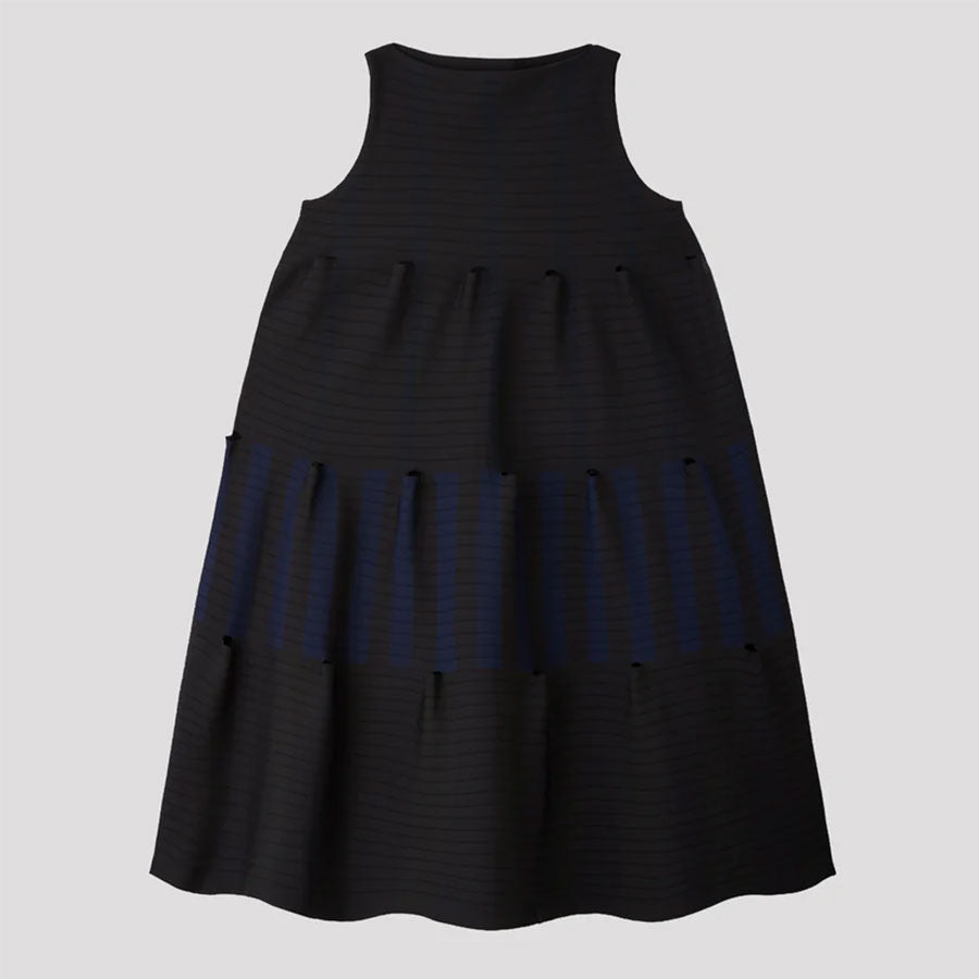 CFCL/シーエフシーエル】TERRACED SLEEVELESS MINI DRESS