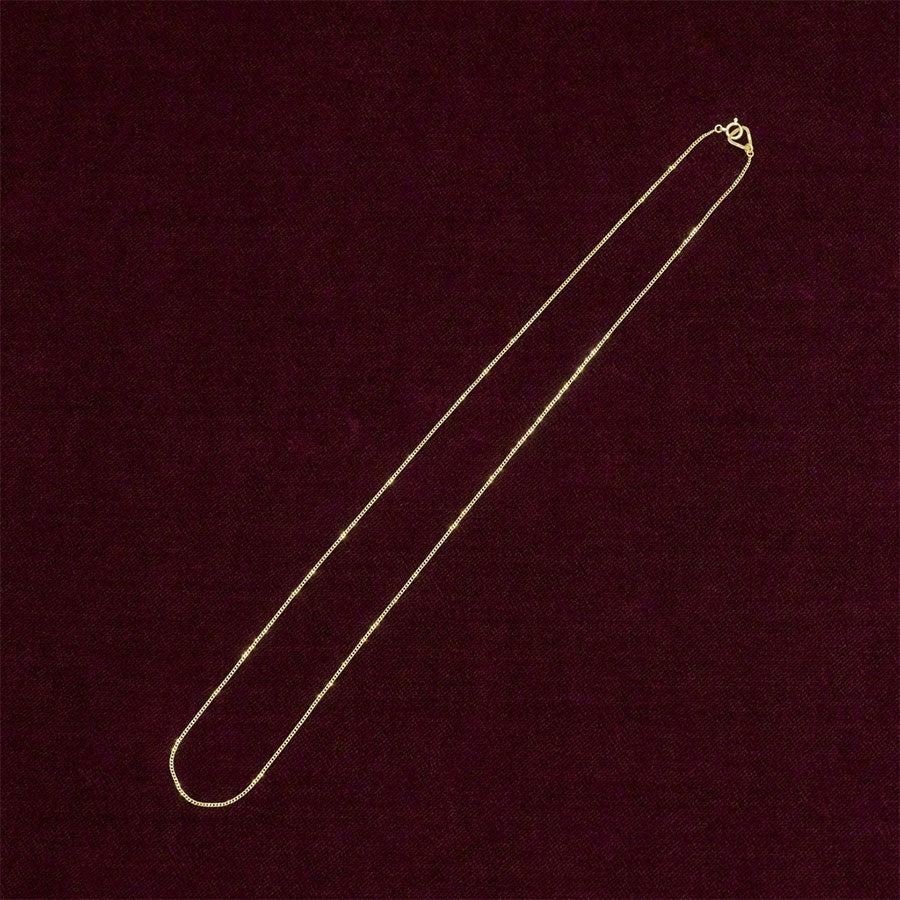 アクセサリー UNUSED K10 VENETIAN CHAIN NECKLACE 25ss UNUSED/アンユーズド】GOLD K10 FLAT LINK CHAIN NECKLACE (喜平