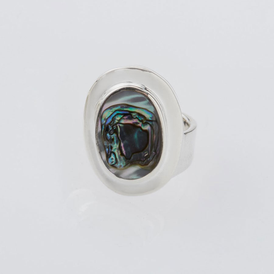 XOLO JEWELRY/ショロジュエリー】Amulet Ring with Abalone Shell