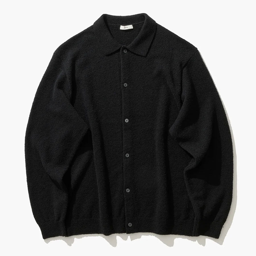ATON/エイトン】WOOL MINI BOUCLE | POLO CARDIGAN KRAGLW0303の通販