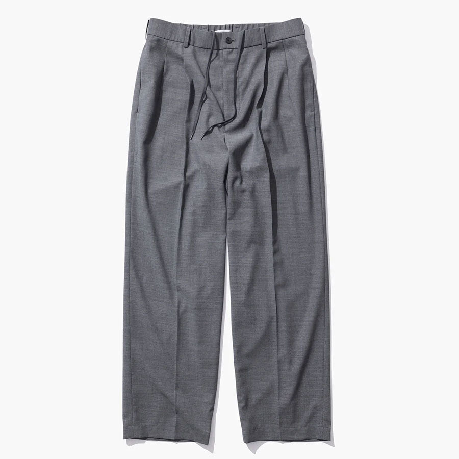 ATON/エイトン】TWIST WOOL GAUZE | TWO TUCKED EASY PANTS PRAGLM0300