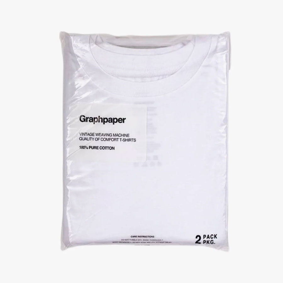Graphpaper/グラフペーパー】2-Pack Crew Neck Tee GU253-70109Bの通販