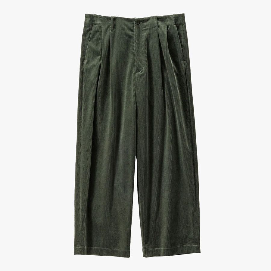 かわうそ。新品everyone corduroy trousers everyone wide straight corduroy trousers (BLACK) | everyone