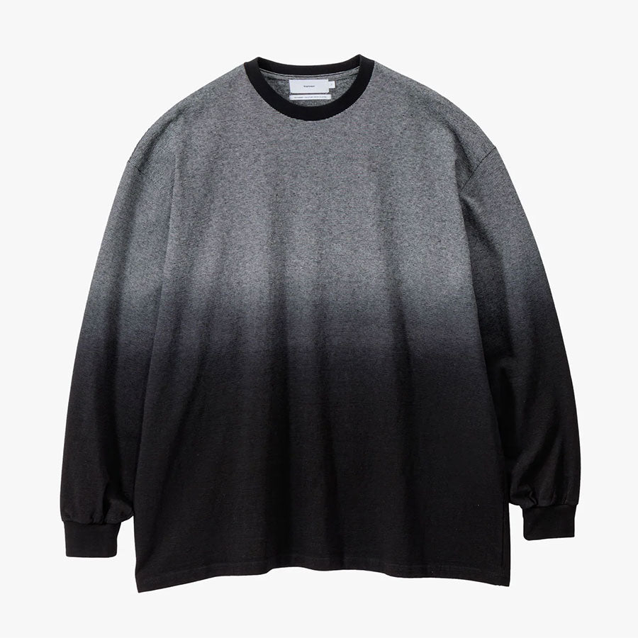 Graphpaper/グラフペーパー】Gradient Border L/S Tee GU253