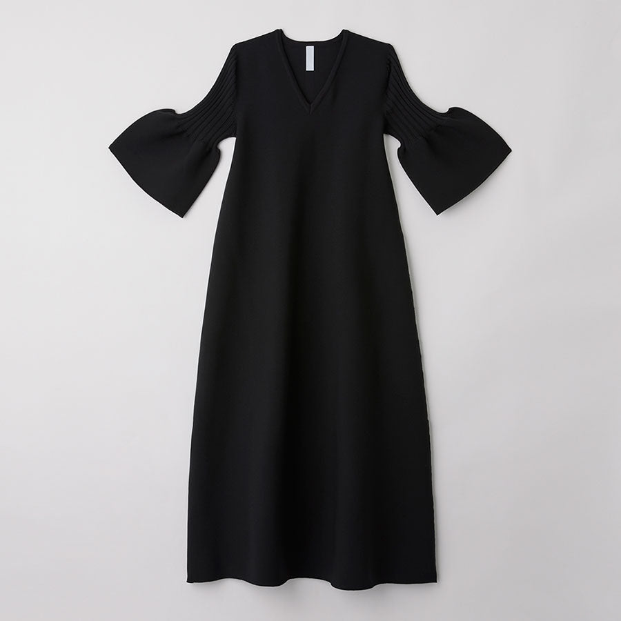 CFCL/シーエフシーエル】POTTERY SHORT BELL SLEEVE FLARE DRESS  