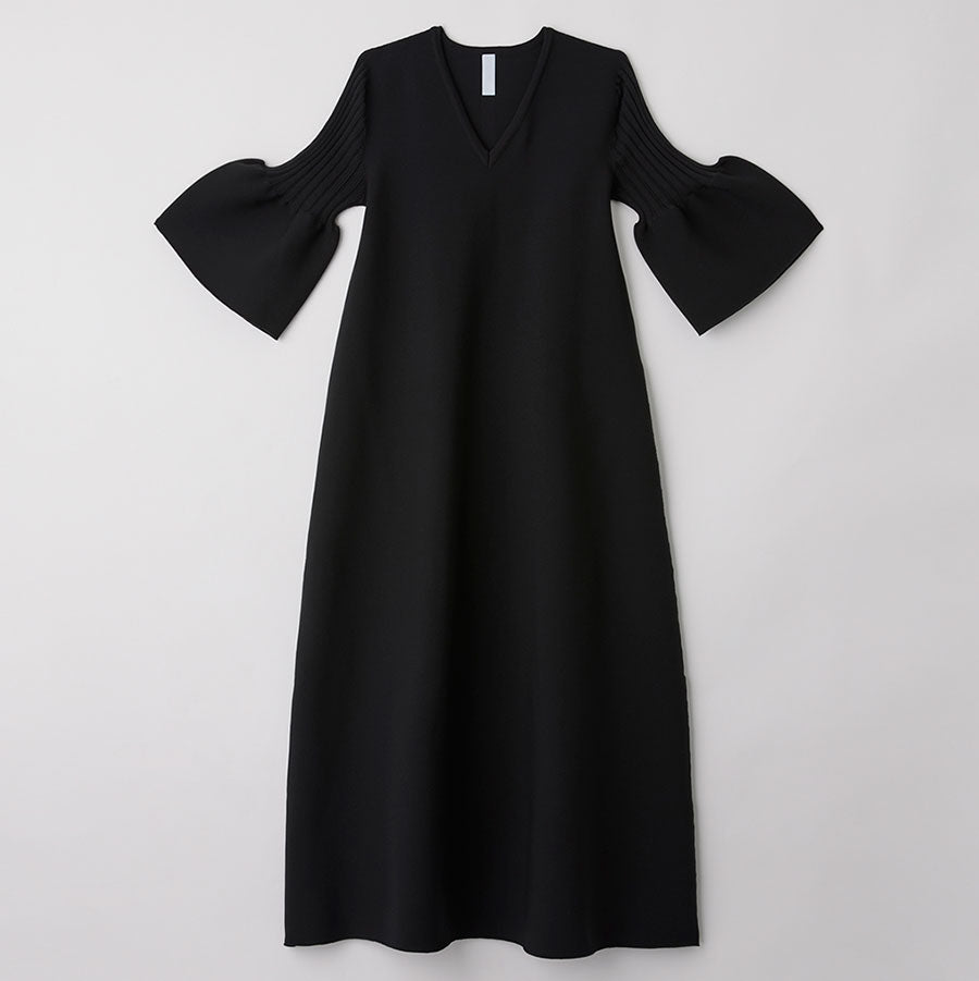 【CFCL/シーエフシーエル】<br>POTTERY SHORT BELL SLEEVE FLARE DRESS <br>CF007KH089