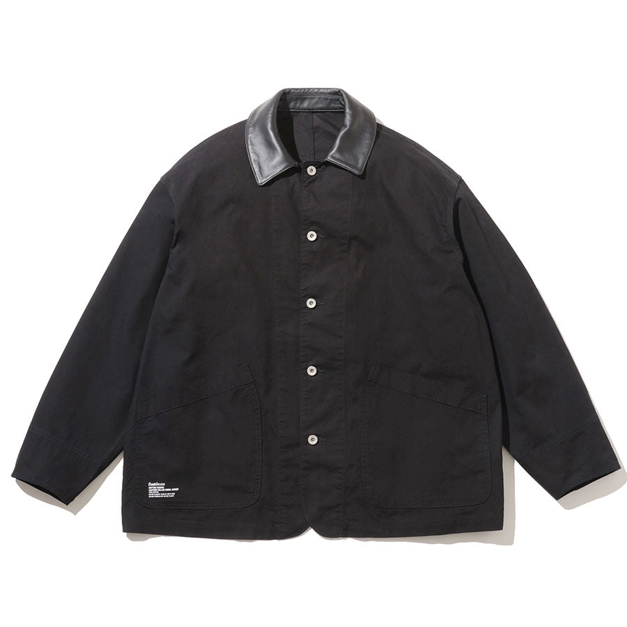 FreshService/フレッシュサービス】COTTON CANVAS LEATHER COLLAR WORK
