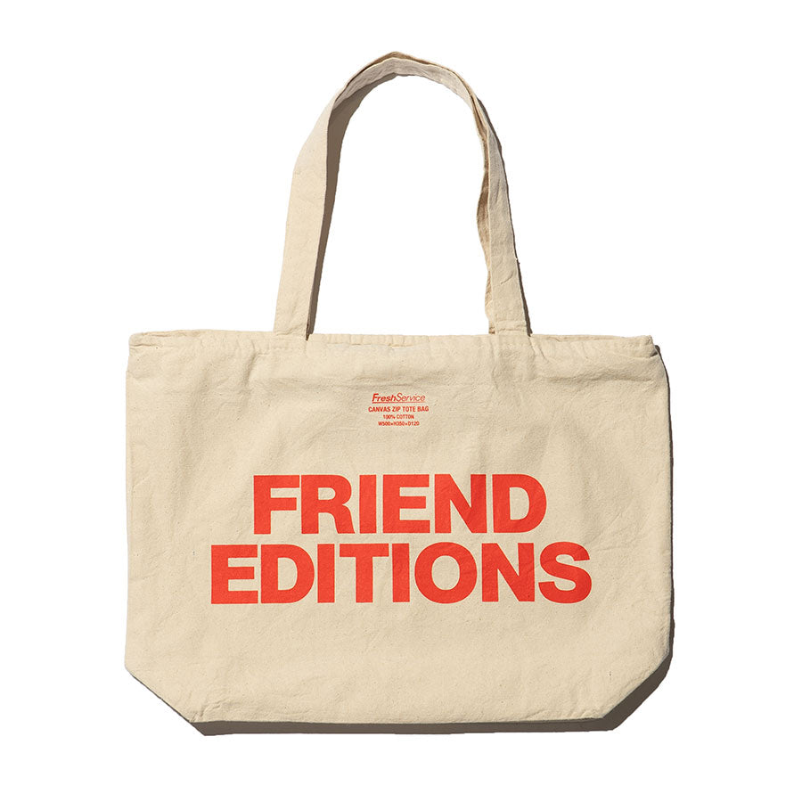 FreshService/フレッシュサービス】FRIEND EDITIONS CANVAS ZIP TOTE 