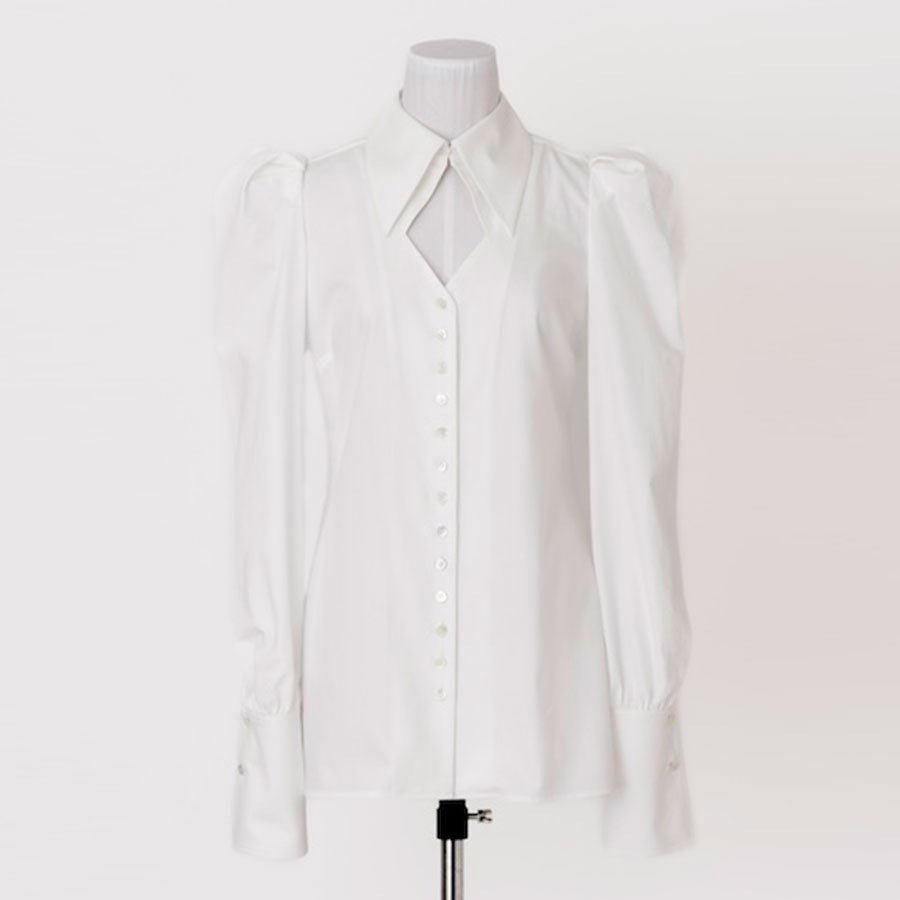 FETICO/フェティコ】PUFF-SLEEVED COTTON SATIN SHIRT FTC244-0103の通販 「ONENESS ONLINE  STORE」