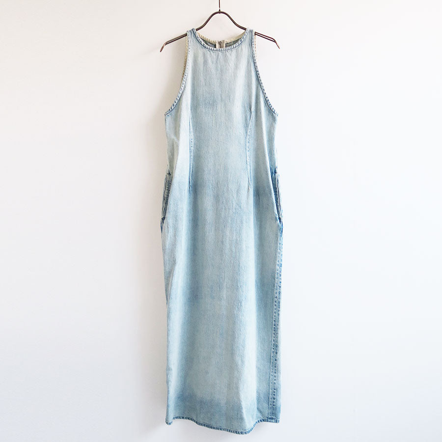 AURALEE/オーラリー】FADED SELVEDGE LIGHT DENIM DRESS A26SD06DEの