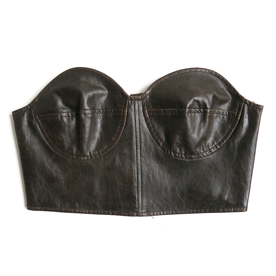 INSCRIRE/アンスクリア】Fake Leather Bra Top I24AW-BL47Bの通販 