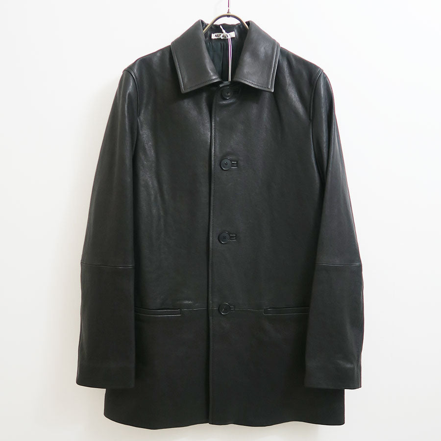 AURALEE/オーラリー】TEXTURED LAMB LEATHER BLOUSON A26SB03BLの通販