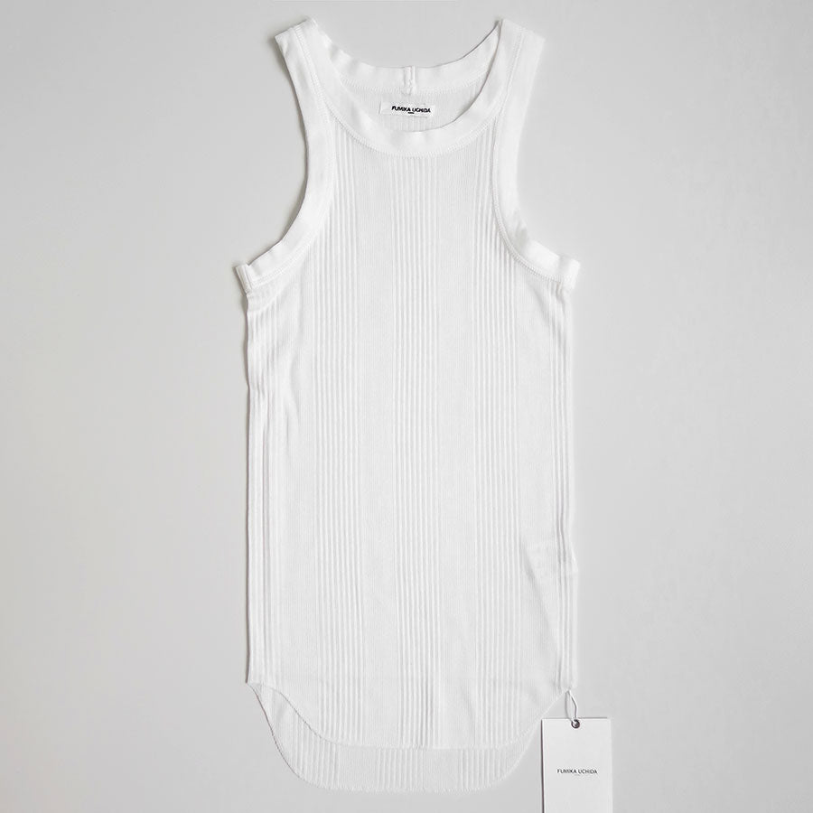 【FUMIKA UCHIDA/フミカウチダ】 , NEEDLE DRAWING TANK TOP , Tsp-UW001