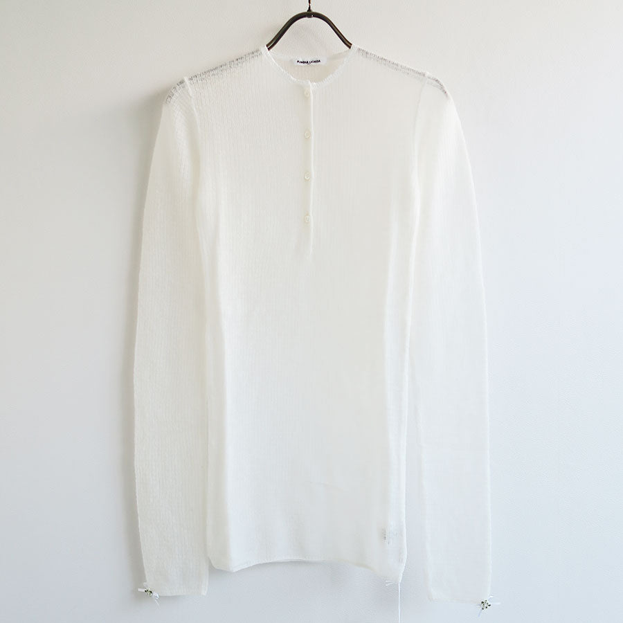 FUMIKA UCHIDA/フミカウチダ】Gauze Waffle Henleyneck Sweater Y
