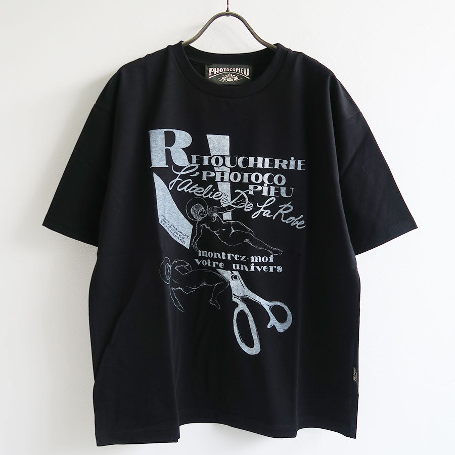 【新品 未開封】JUMPONE JUMPプリント 黒＆シルバー Tシャツ PHOTOCOPIEU/フォトコピュー】PRINT T-SHIRT 