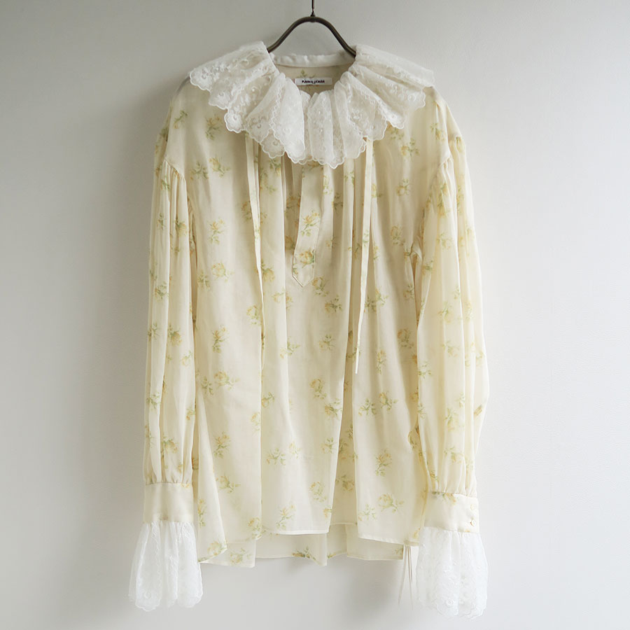 FUMIKA UCHIDA/フミカウチダ】FLOWER PRINTED RUFFLE HIGH-NECK BLOUSE U-SH004の通販  「ONENESS ONLINE STORE」