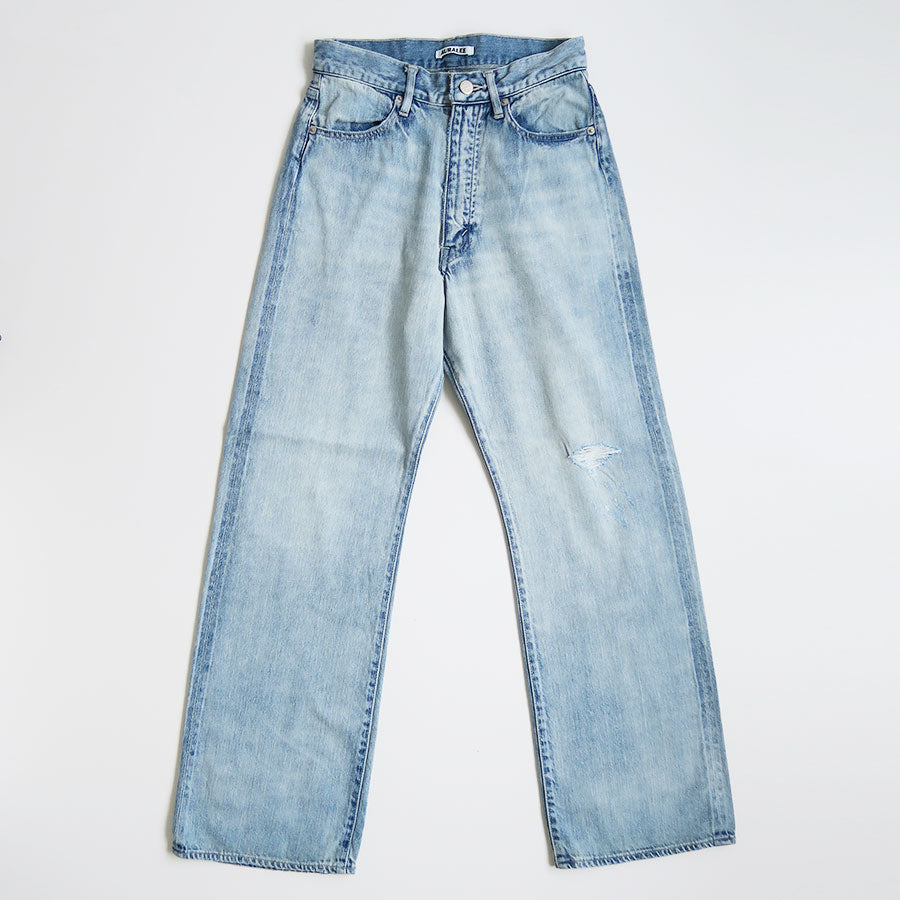 AURALEE/オーラリー】FADED SELVEDGE LIGHT DENIM PANTS A26SP05DEの