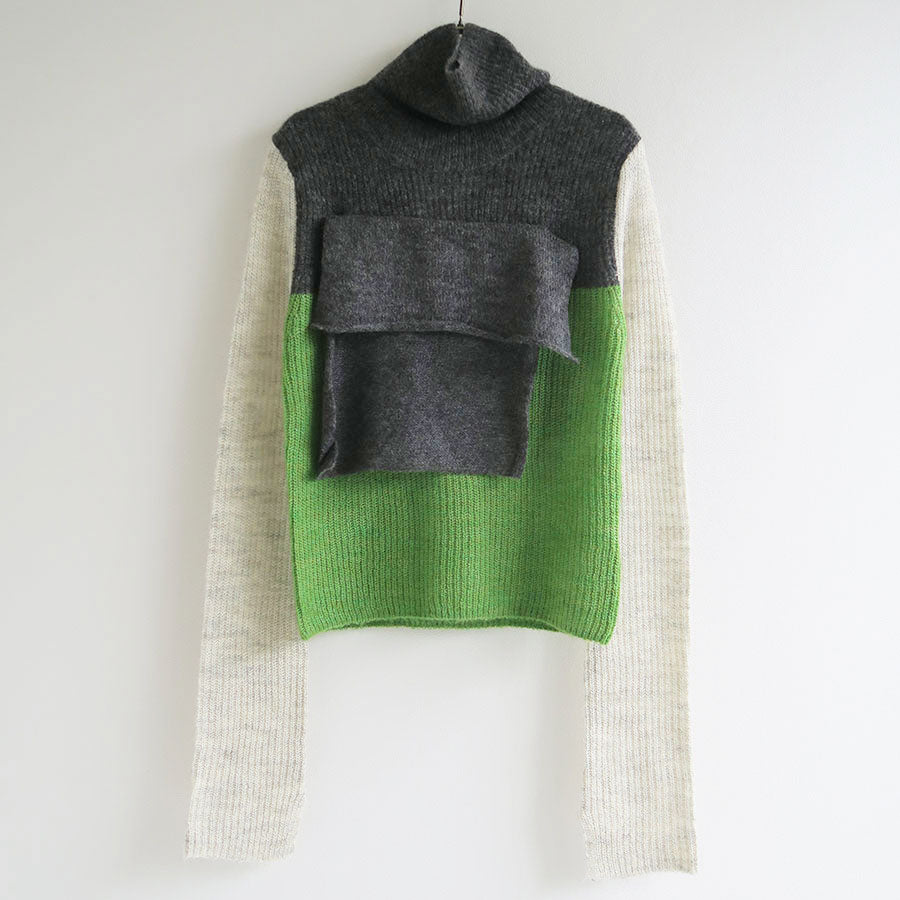 kotohayokozawa/コトハヨコザワ】MOHAIR HIGH NECK KNIT KT23A-KN04の