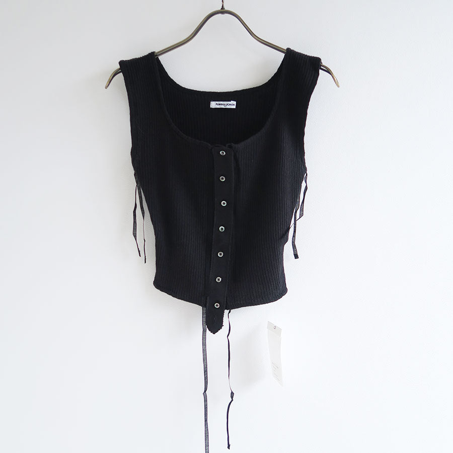 FUMIKA UCHIDA/フミカウチダ】VINTAGE RIBBED CORSET TOP_SLEEVELESS U-UW002の通販  「ONENESS ONLINE STORE」