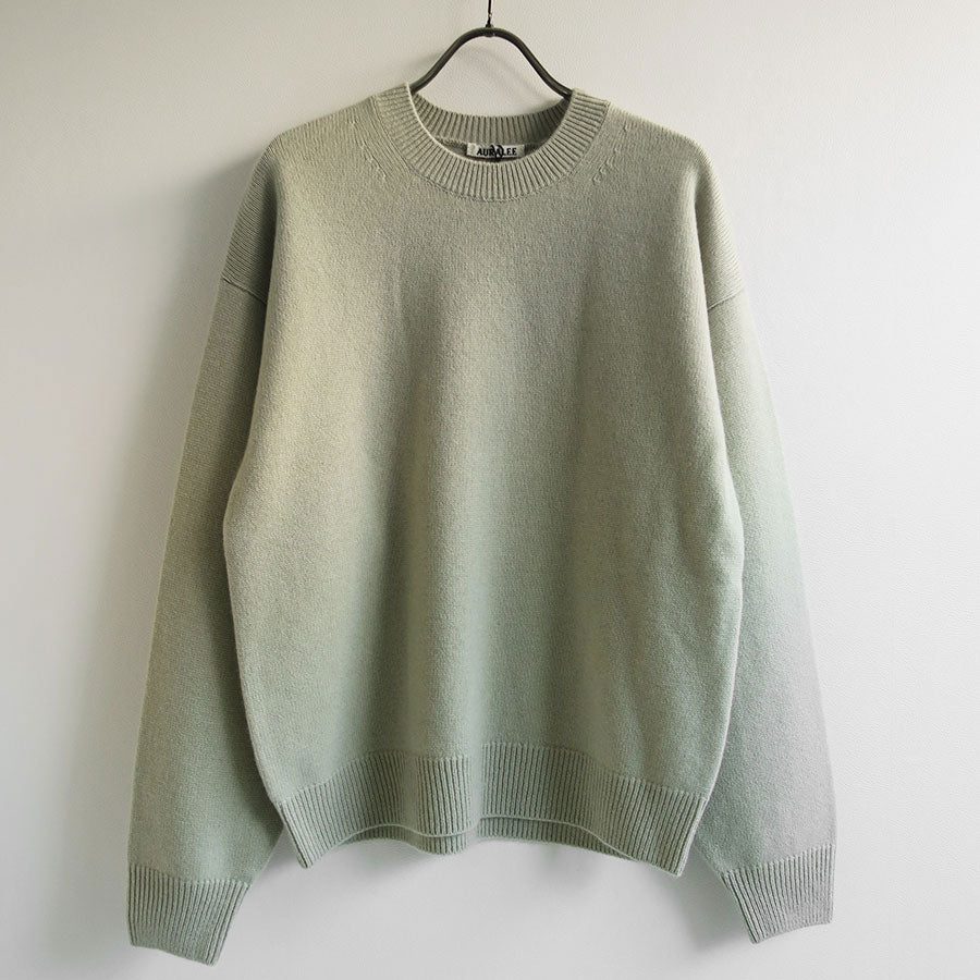 AURALEE BABY CASHMERE KNIT GREEN - ニット/セーター