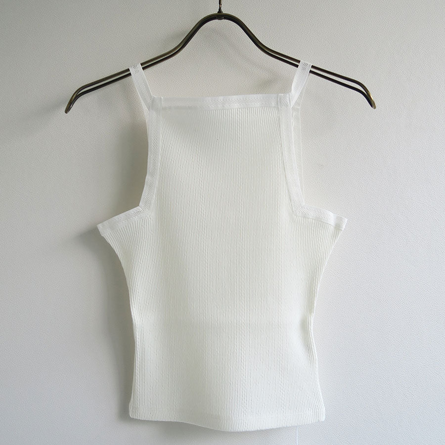 FUMIKA UCHIDA/フミカウチダ】EYELET RIB STITCH CAMISOLE V