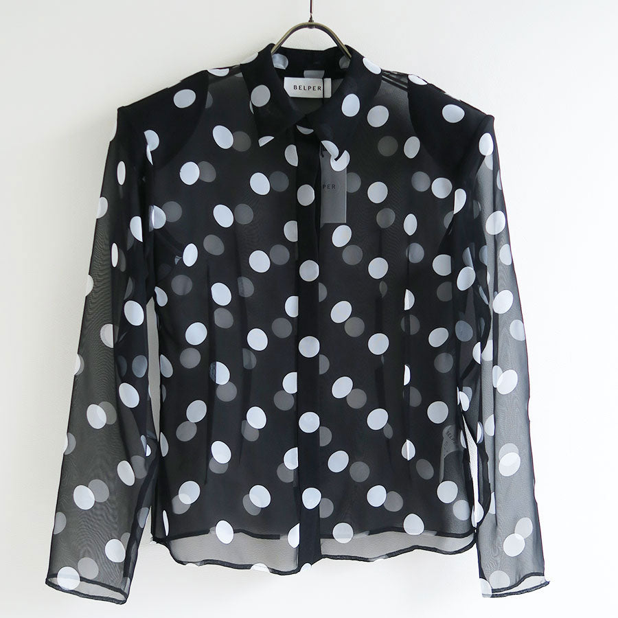 【BELPER/ベルパー】, DOT SHEER SHIRT , 2014-0124