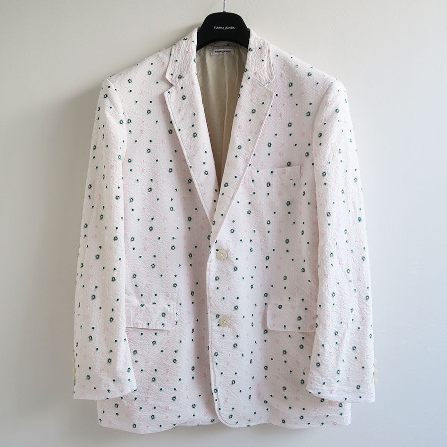 FUMIKA UCHIDA/フミカウチダ】Seersucker Notched Lapel Single Jacket