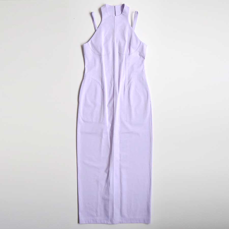 Mame Kurogouchi/マメ】Cotton Jersey Halter Neck Dress MM26SS-JS010