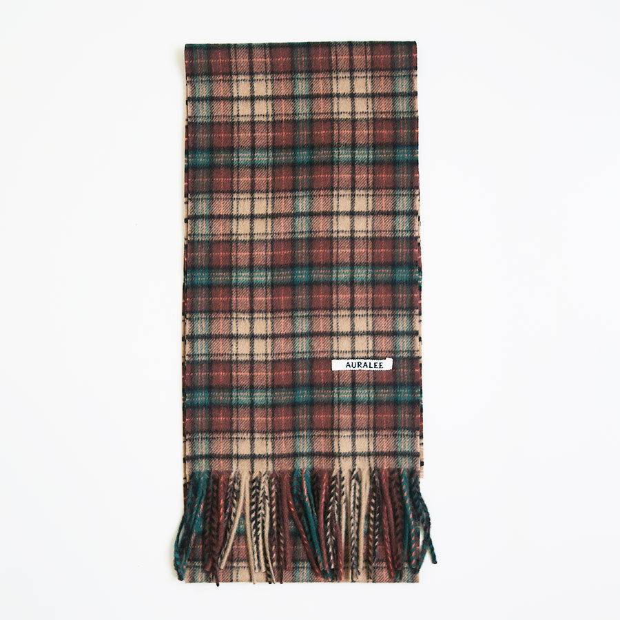 AURALEE/オーラリー】CASHMERE CHECK LONG STOLE A26AM02SLの通販