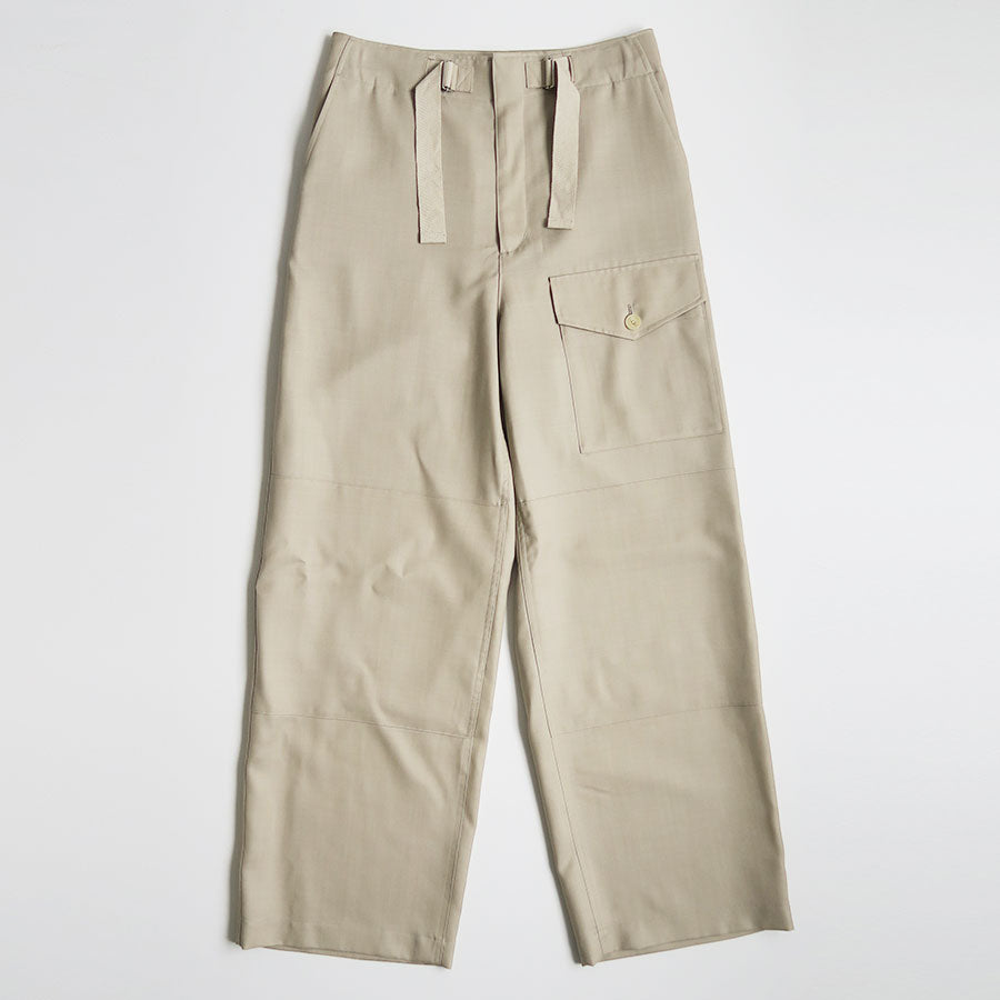 AURALEE/オーラリー】WOOL HERRINGBONE CARGO PANTS A26SP05CHの通販