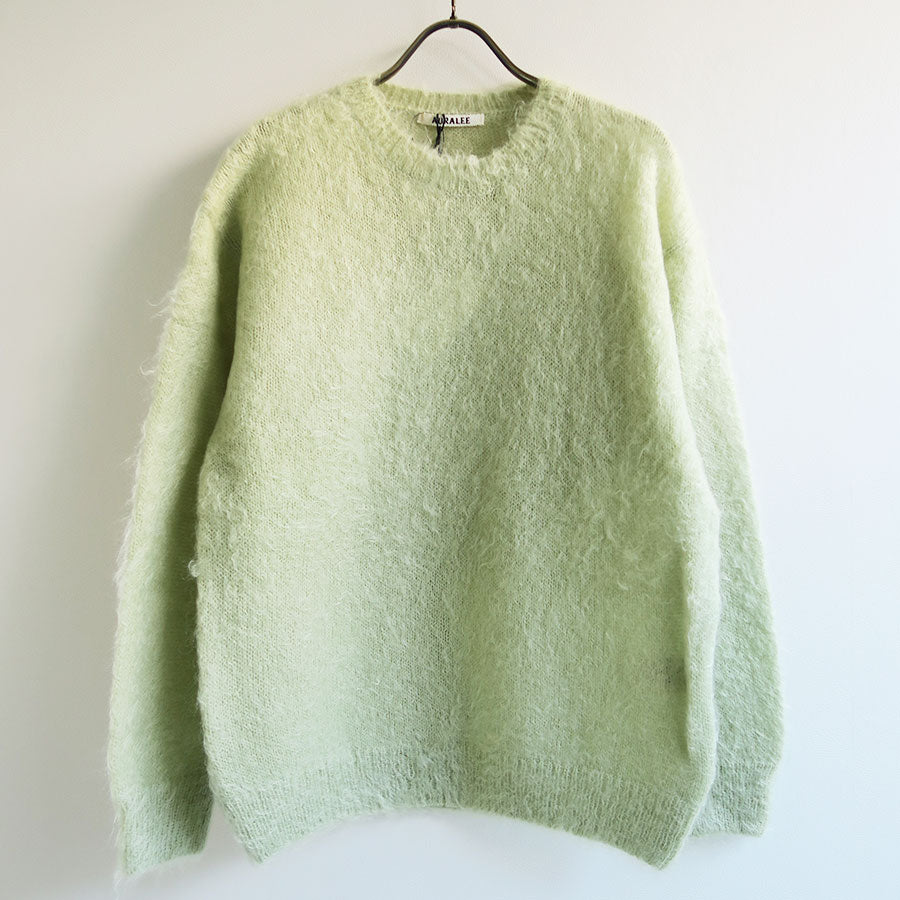 【新品試着のみ】AURALEE BRUSHED SUPER KID モヘアニット 今年も気分はモヘア【AURALEE】よりBRUSHED SUPER KID MOHAIR KNIT P/O