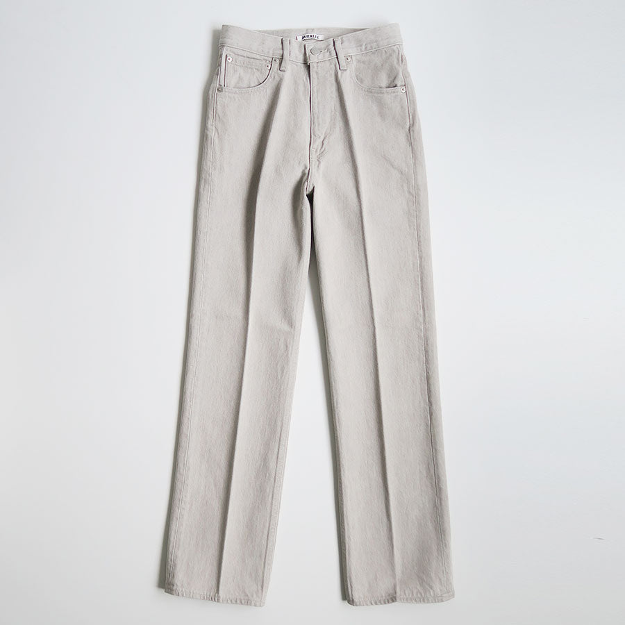 AURALEE/オーラリー】FADED HARD TWIST BROWN DENIM 5P PANTS