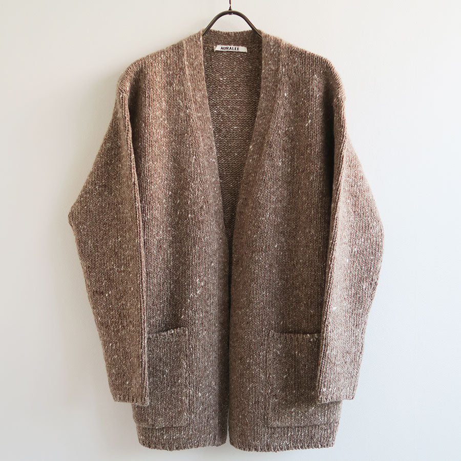 AURALEE/オーラリー】LOW-GAUGE HOMESPUN TWEED KNIT CARDIGAN