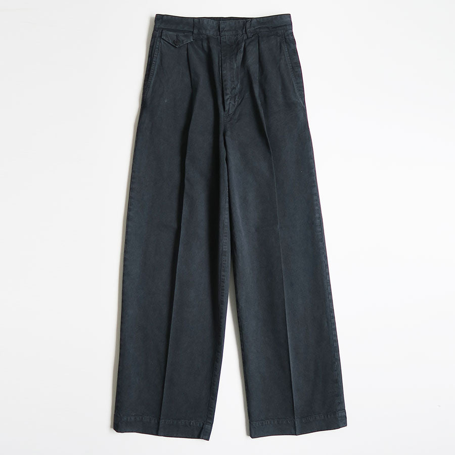 AURALEE/オーラリー】GARMENT-DYED FINX LIGHT CHINO ONE-TUCK WIDE