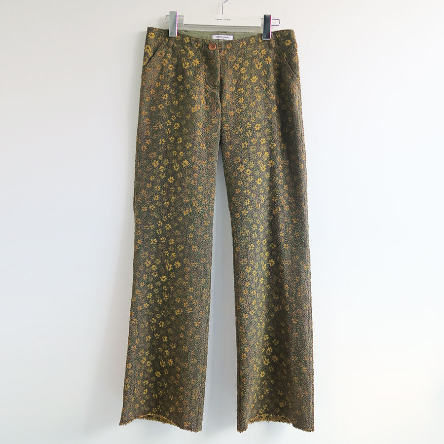 [24.5]PHIGVEL x FUMIKA UCHIDA 黒&カーキ2足セット FUMIKA UCHIDA/フミカウチダ】Boucle Jacquard Low-waist Trousers Y
