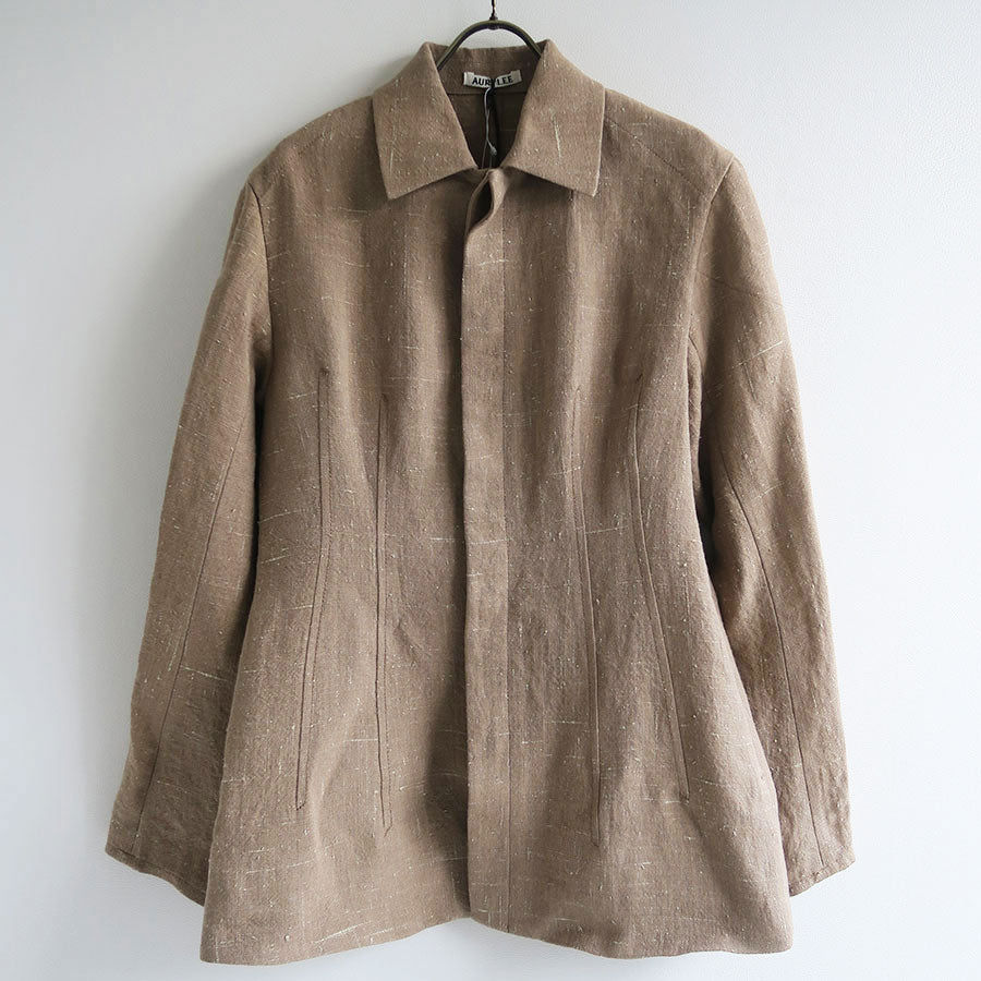 AURALEE/オーラリー】LINEN SILK TWEED BLOUSON A24SS03LSの通販 