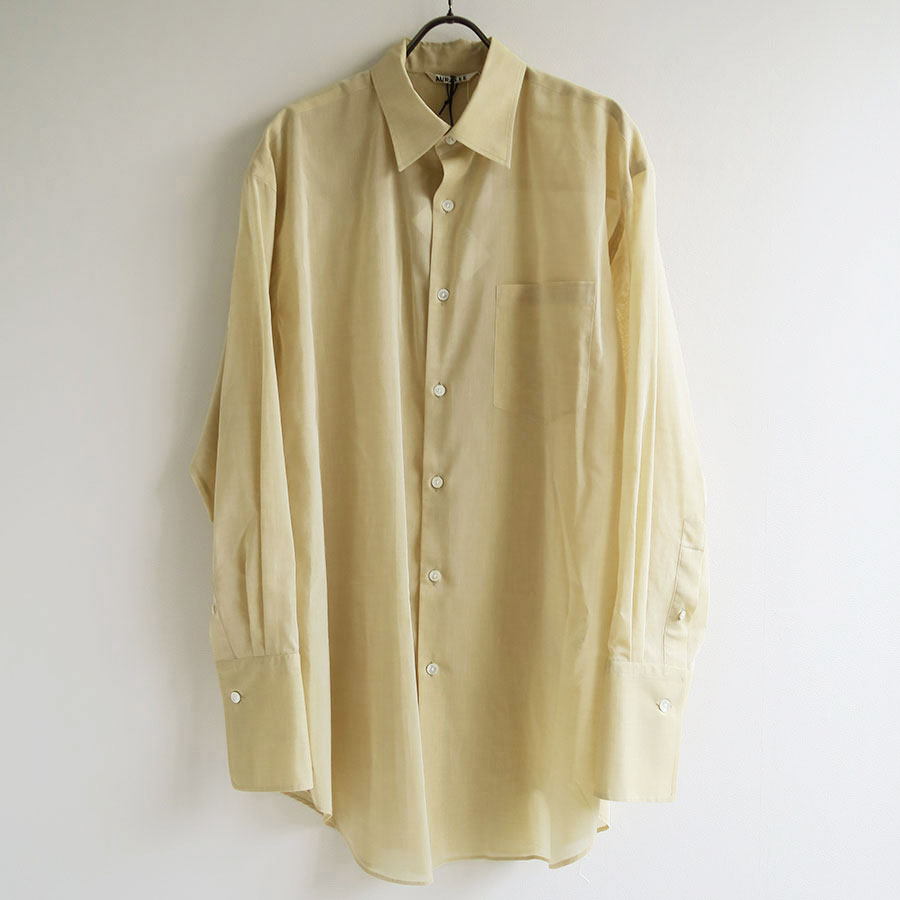 AURALEE/オーラリー】HARD TWIST FINX ORGANDY SHIRT A24SS03VOの通販